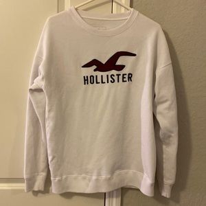 White Hollister Crew Neck